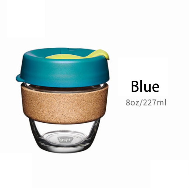 Stornfield | Reusable & Portable Glass Coffee Cup With Lid & Sleeve, For Home, Travel & More