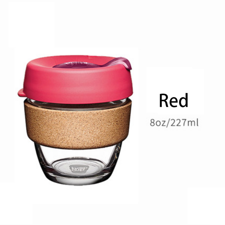 Stornfield | Reusable & Portable Glass Coffee Cup With Lid & Sleeve, For Home, Travel & More