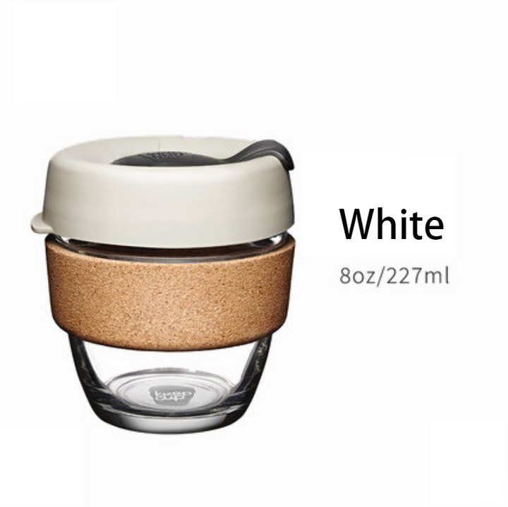 Stornfield | Reusable & Portable Glass Coffee Cup With Lid & Sleeve, For Home, Travel & More