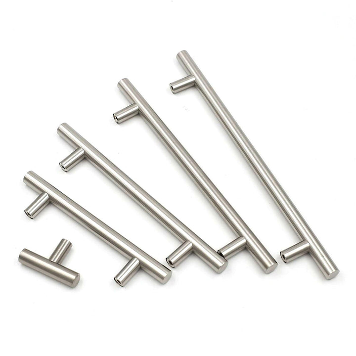 Stornfield | Brushed Nickel Stainless Steel Modern T-Bar Drawer Pulls