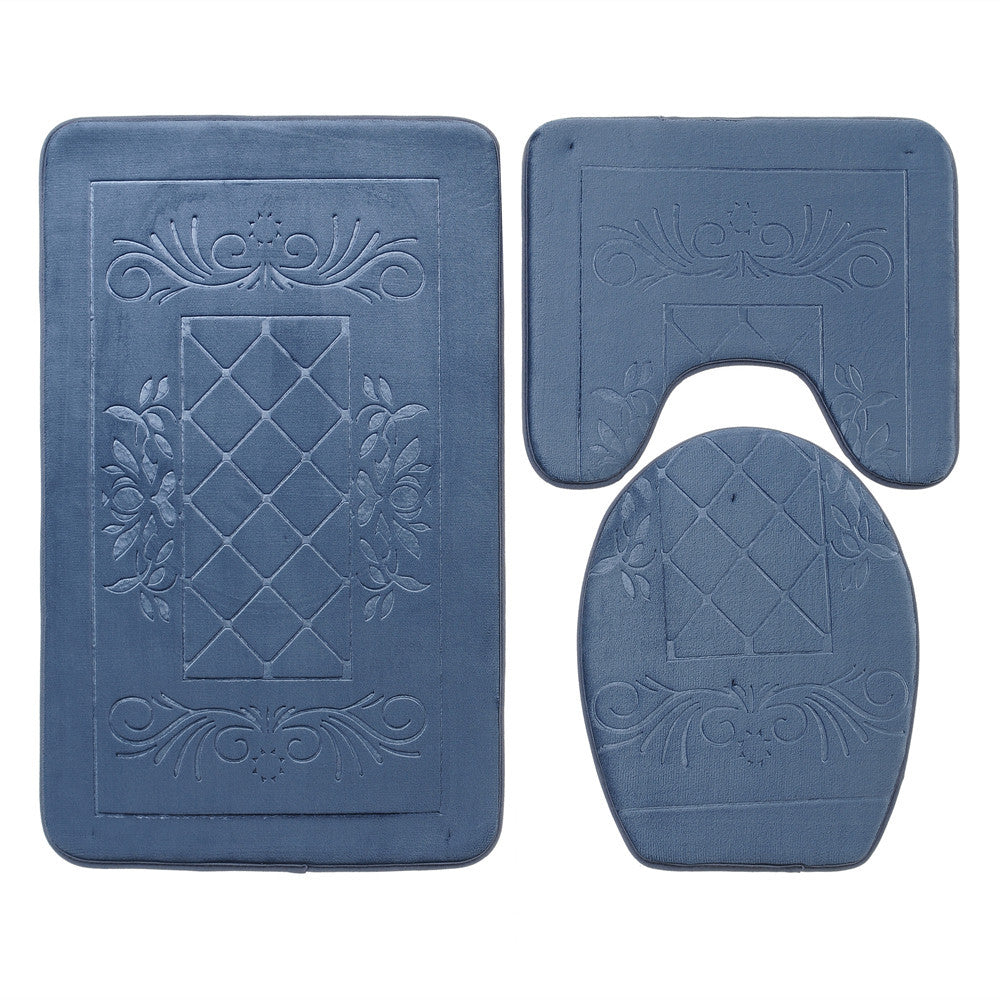 Soft Chenille Bath Mat Set Stornfield