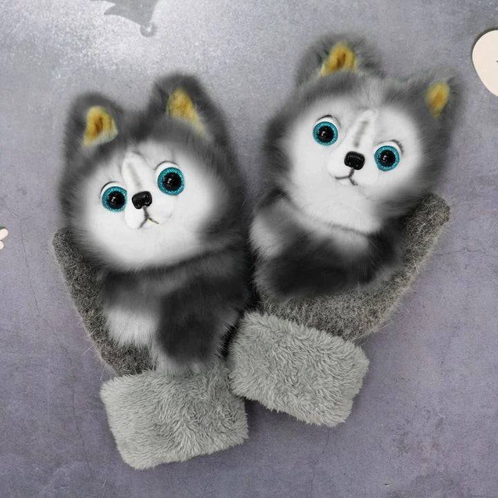 2022 new cartoon plush knitted gloves🌈 | Stornfield
