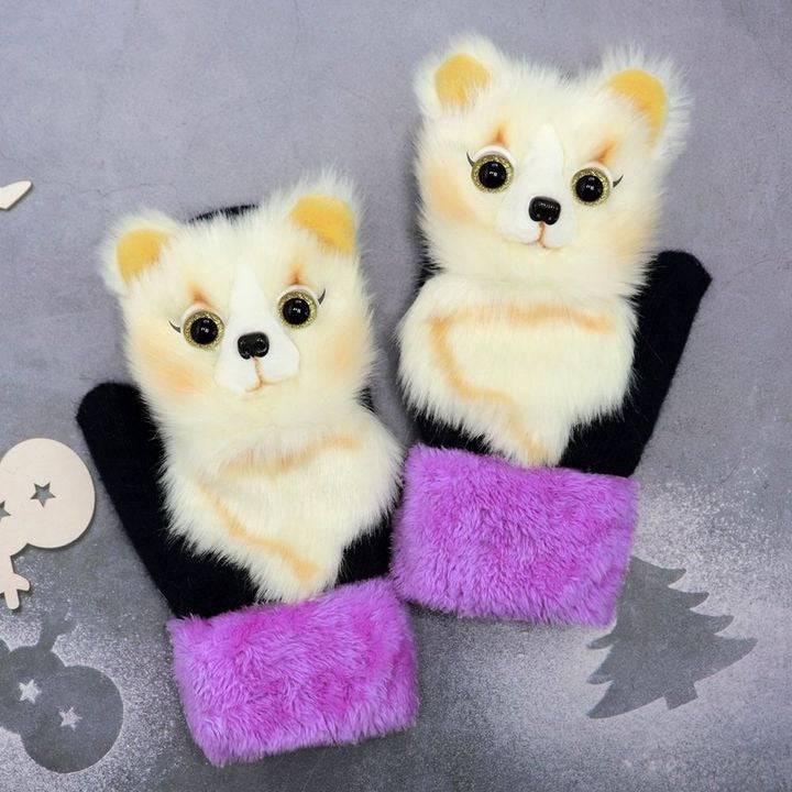 2022 new cartoon plush knitted gloves🌈 | Stornfield