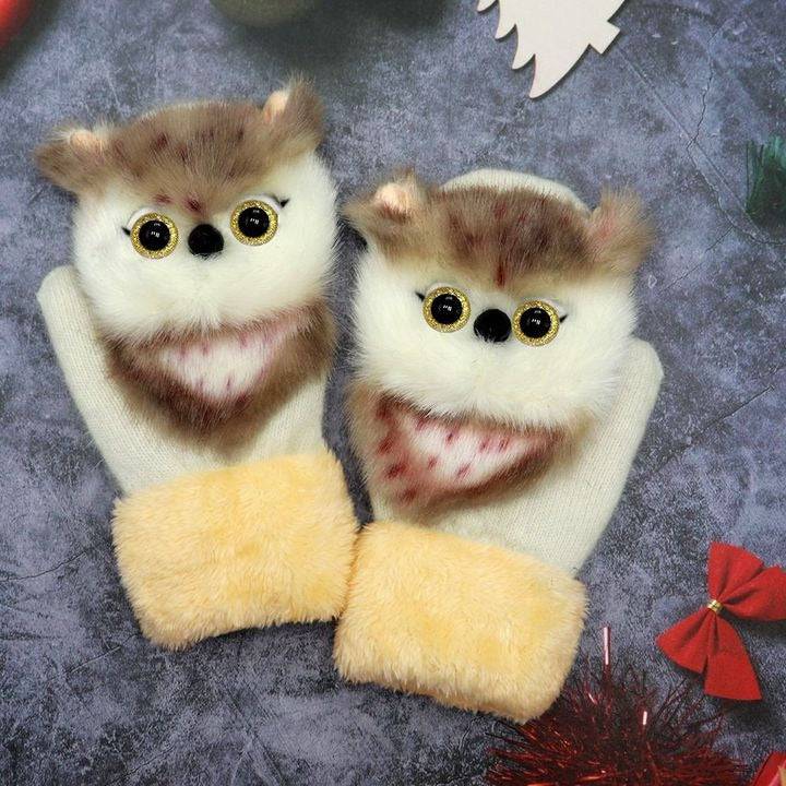 2022 new cartoon plush knitted gloves🌈 | Stornfield