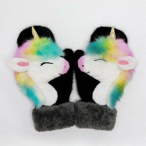 2022 new cartoon plush knitted gloves🌈 | Stornfield