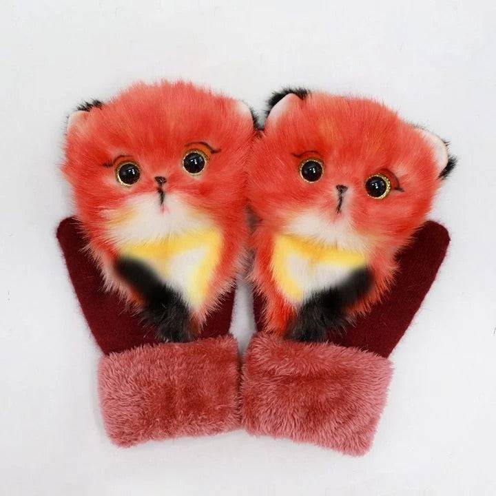 2022 new cartoon plush knitted gloves🌈 | Stornfield