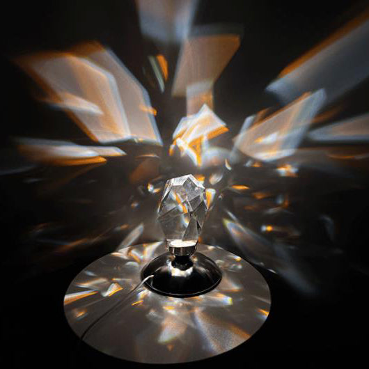 Stornfield | LuxorLite Diamond Crystal LED Table Lamp | Luxurious Mood Light | 3 or 16 Color Changing | Cordless Night Light