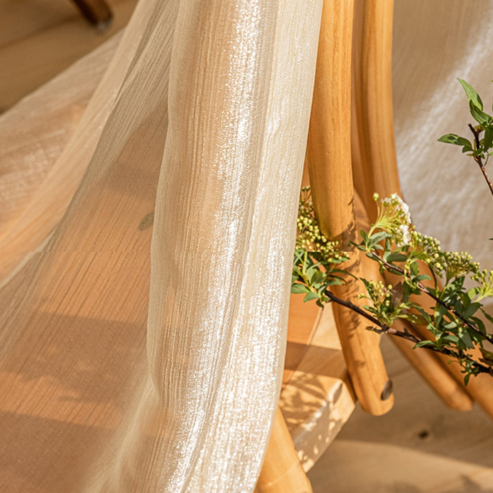 Transparent Linen Curtains, Light and Modern for Living Room | Stornfield