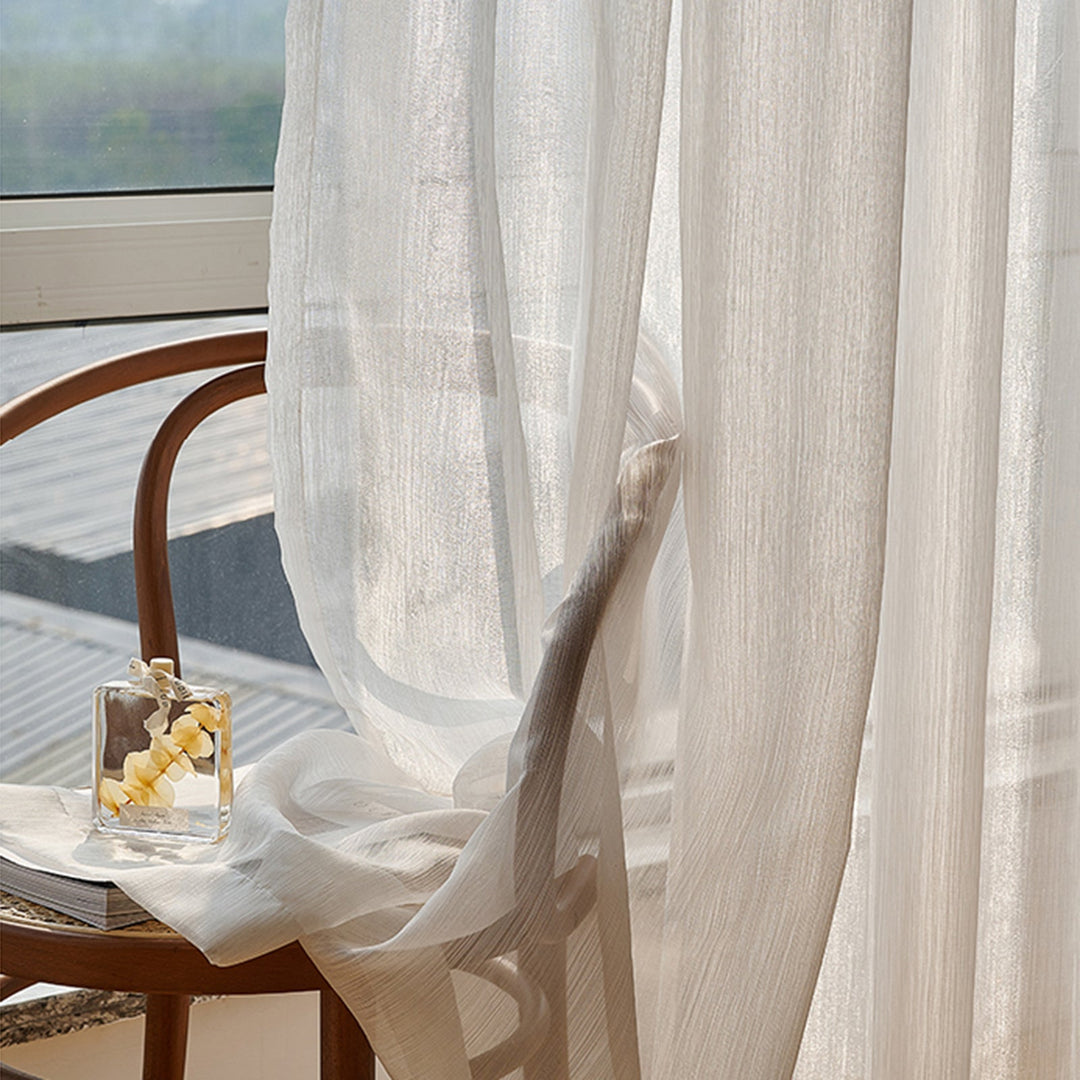 Transparent Linen Curtains, Light and Modern for Living Room | Stornfield