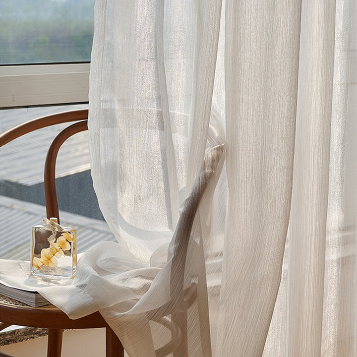 Transparent Linen Curtains, Light and Modern for Living Room | Stornfield