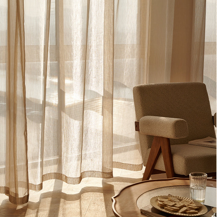 Transparent Linen Curtains, Light and Modern for Living Room | Stornfield