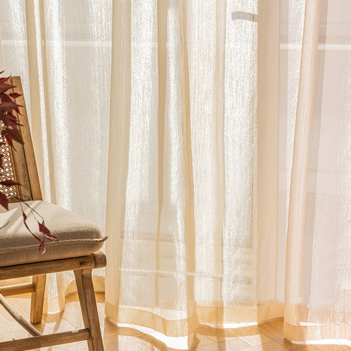 Transparent Linen Curtains, Light and Modern for Living Room | Stornfield