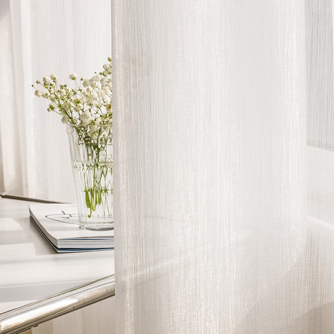 Transparent Linen Curtains, Light and Modern for Living Room | Stornfield