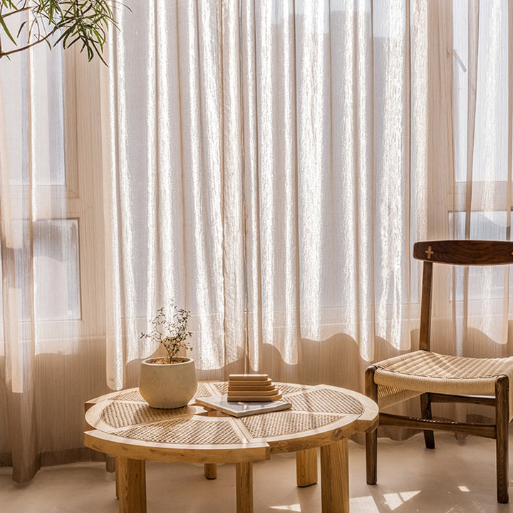 Transparent Linen Curtains, Light and Modern for Living Room | Stornfield