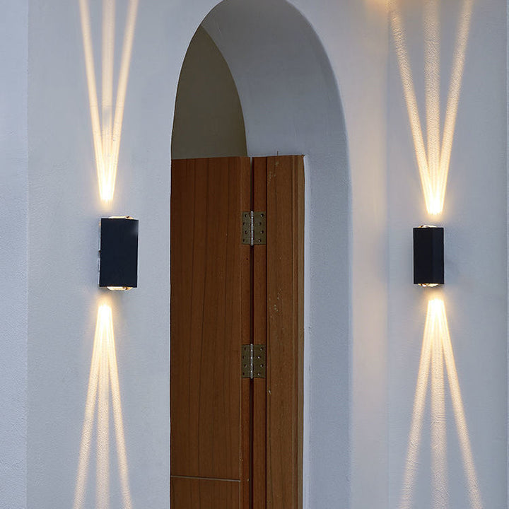 Modern Minimalist Outdoor Waterproof Beam Spotlight LED Outdoor Decorative Wall Sconce Lamp | Stornfield
