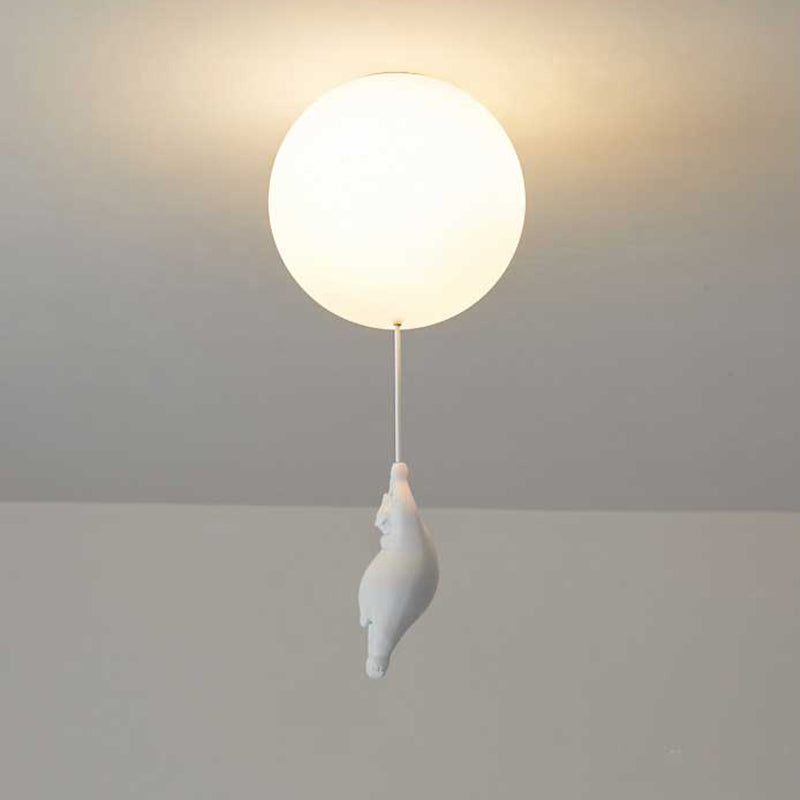SkyDream Kids Ceiling Lamp with Bear and Balloon - Playful Design and Energy-Efficient LED Lighting | Stornfield