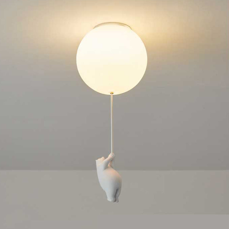 SkyDream Kids Ceiling Lamp with Bear and Balloon - Playful Design and Energy-Efficient LED Lighting | Stornfield