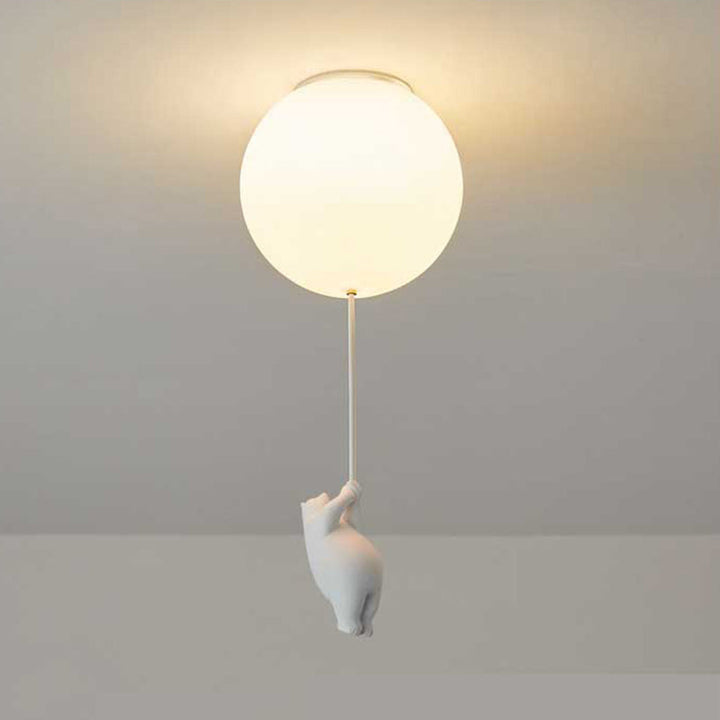 SkyDream Kids Ceiling Lamp with Bear and Balloon - Playful Design and Energy-Efficient LED Lighting | Stornfield