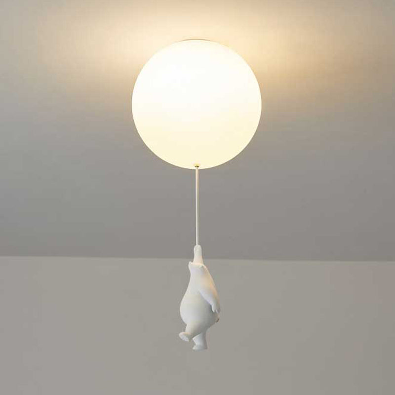 SkyDream Kids Ceiling Lamp with Bear and Balloon - Playful Design and Energy-Efficient LED Lighting | Stornfield