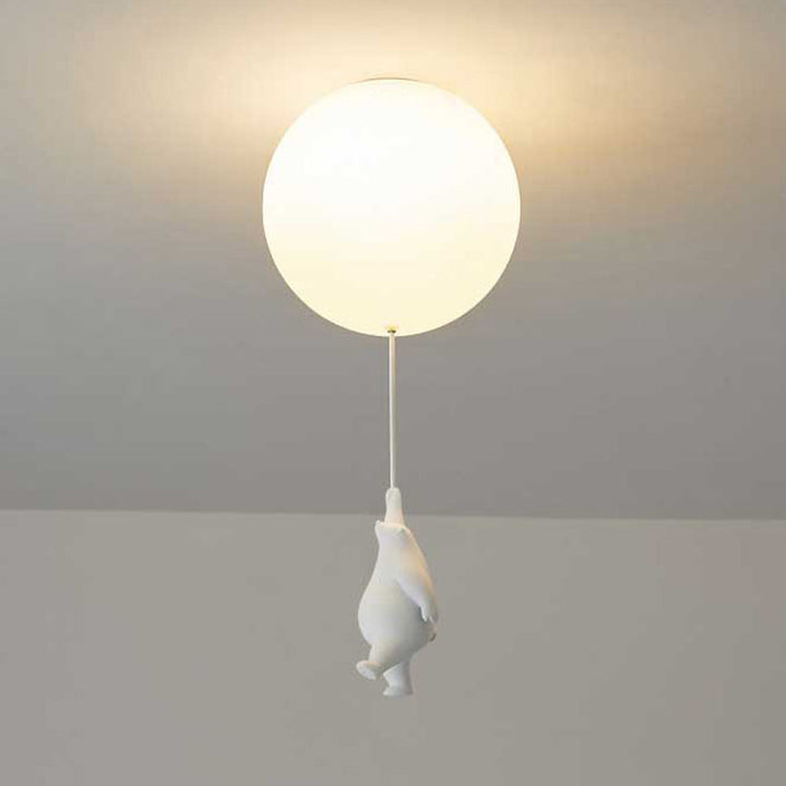 SkyDream Kids Ceiling Lamp with Bear and Balloon - Playful Design and Energy-Efficient LED Lighting | Stornfield
