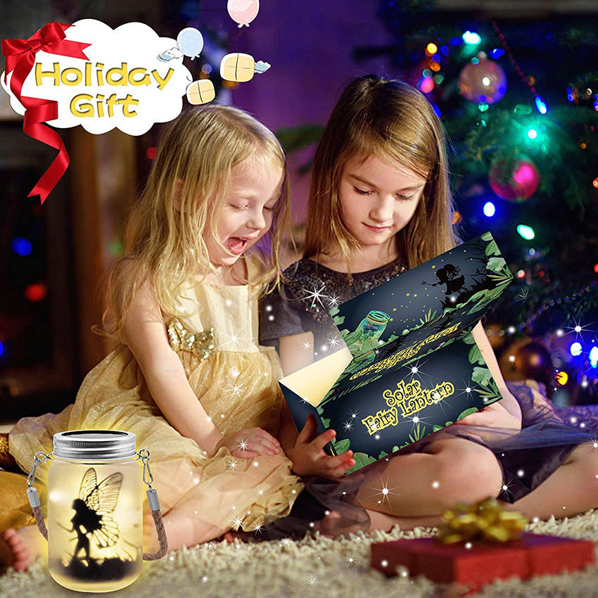Solar Creative Fairy Frosted Glass Jar LED Outdoor Light | Stornfield
