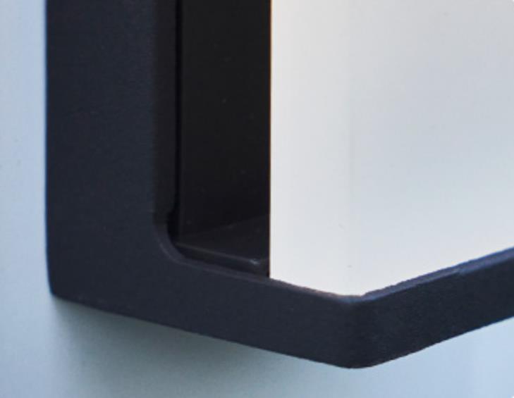 Solar Square Frosted Glass Waterproof Outdoor LED Wall Sconce Lamp | Stornfield