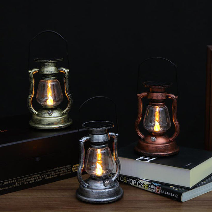 Solar Retro Kerosene Lamp Horse Lamp LED Outdoor Garden Patio Decoration Portable Flame Candle Light | Stornfield