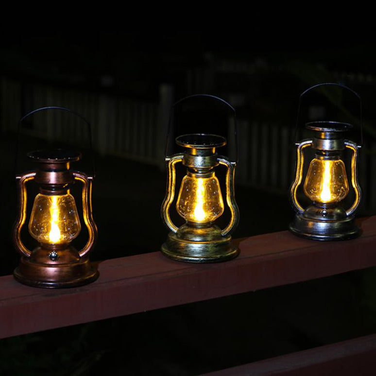 Solar Retro Kerosene Lamp Horse Lamp LED Outdoor Garden Patio Decoration Portable Flame Candle Light | Stornfield