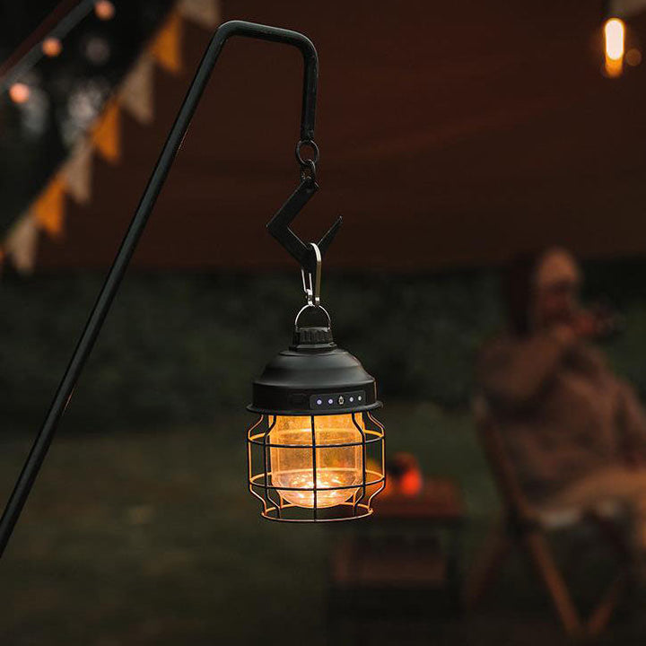 Outdoor Camping Wrought Iron LED Light | Stornfield