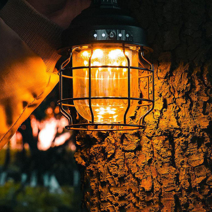 Outdoor Camping Wrought Iron LED Light | Stornfield