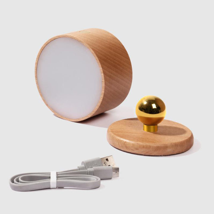 Stornfield | Simple Wooden USB Rechargeable Magnetic Touch LED Wall Sconce Night Light