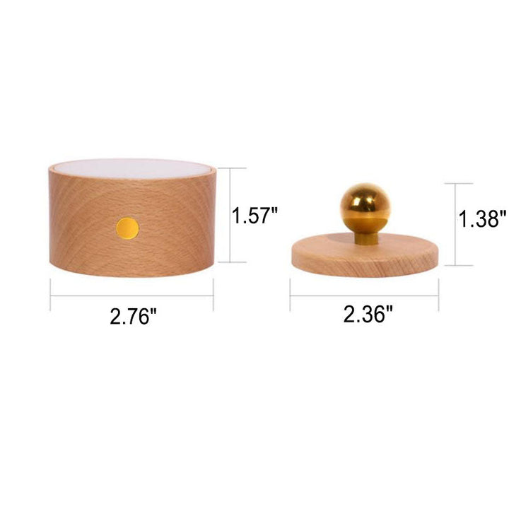 Stornfield | Simple Wooden USB Rechargeable Magnetic Touch LED Wall Sconce Night Light