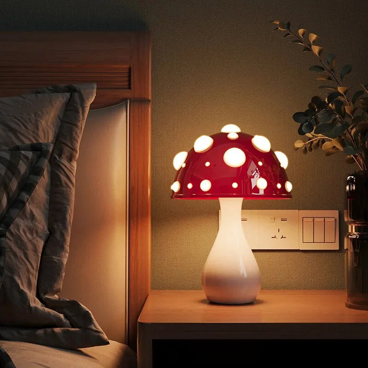 Stornfield | LumiFungi – Luxury LED Table Lamp with Soothing Mushroom Design and Dimmable Light