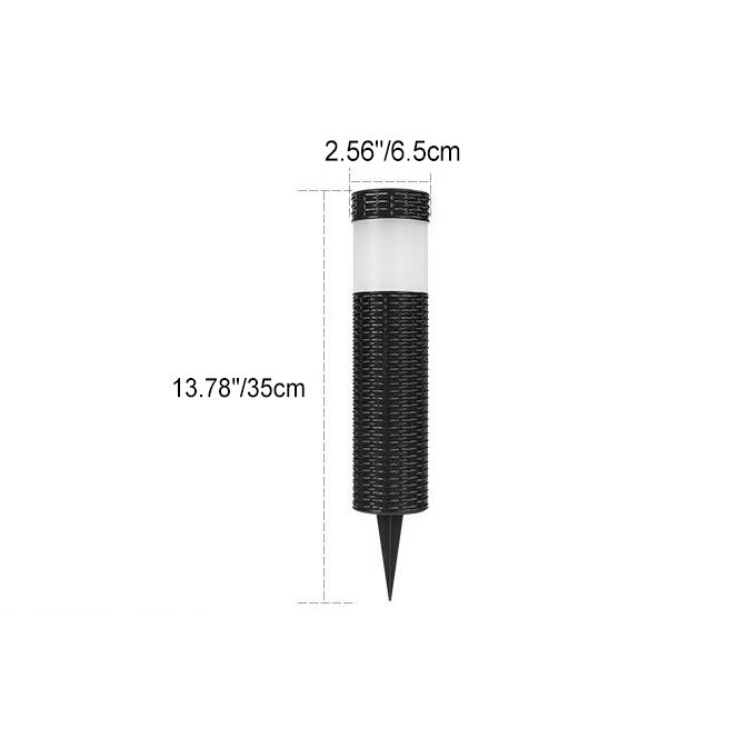 Stornfield | Outdoor Solar Rattan Cylindrical LED Garden Light