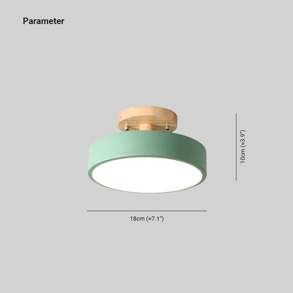 Stylish LED Ceiling Lamp of Wood and Acrylic for Bedroom, Dining Room and Living Room | Stornfield