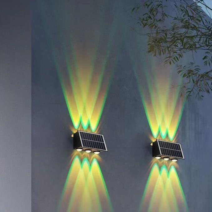Contemporary Industrial Solar Waterproof ABS Column LED Wall Sconce Lamp For Outdoor Patio | Stornfield