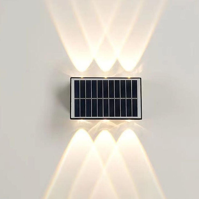 Contemporary Industrial Solar Waterproof ABS Column LED Wall Sconce Lamp For Outdoor Patio | Stornfield