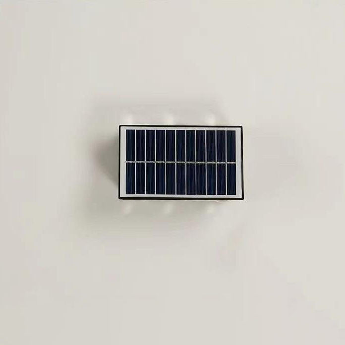 Contemporary Industrial Solar Waterproof ABS Column LED Wall Sconce Lamp For Outdoor Patio | Stornfield
