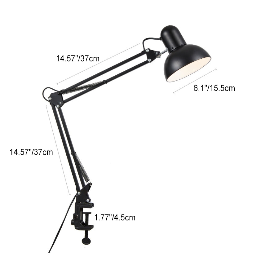 Stornfield | Minimalist Modern Retractable Table Lamp with Long Arm and ABS Clip with 1 Light for Bedroom
