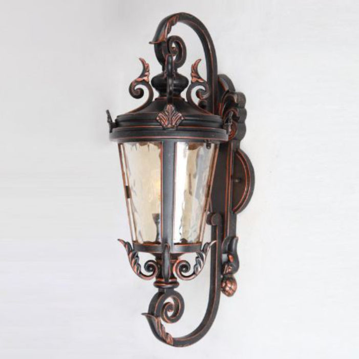 Traditional European Waterproof Aluminum Glass Cylinder 1-Light Wall Sconce Lamp For Outdoor Patio | Stornfield