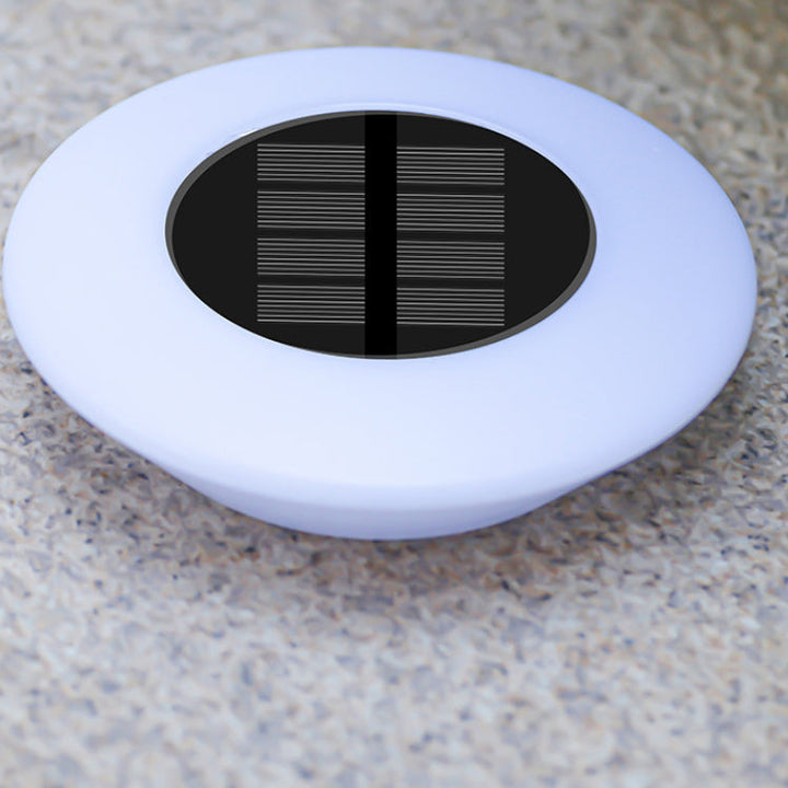 Modern Simplicity Solar Waterproof PP PS Round Conic LED Landscape Lighting Outdoor Light For Garden | Stornfield