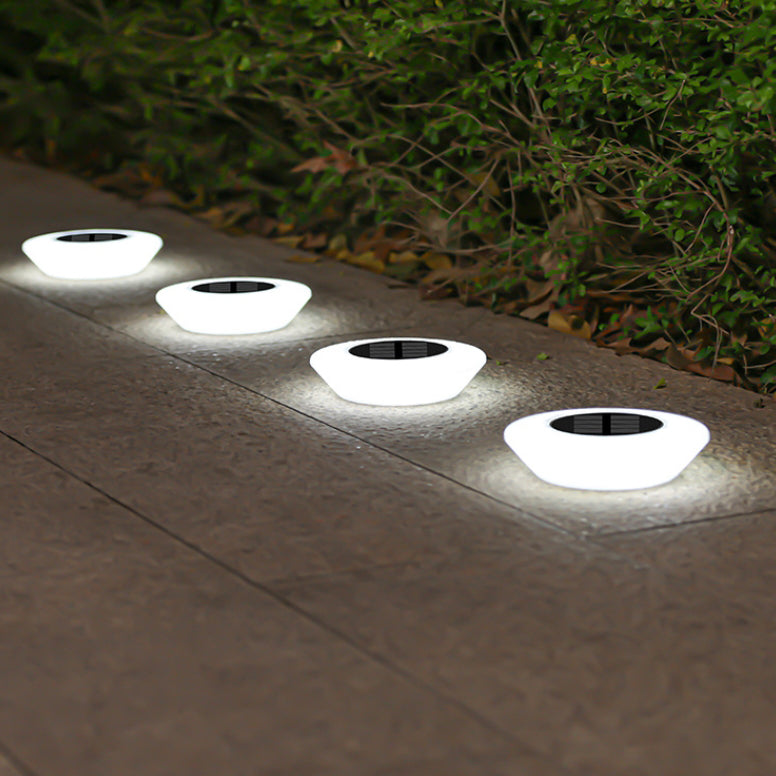 Modern Simplicity Solar Waterproof PP PS Round Conic LED Landscape Lighting Outdoor Light For Garden | Stornfield