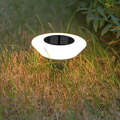 Modern Simplicity Solar Waterproof PP PS Round Conic LED Landscape Lighting Outdoor Light For Garden | Stornfield