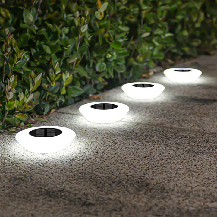 Modern Simplicity Solar Waterproof PP PS Round Conic LED Landscape Lighting Outdoor Light For Garden | Stornfield