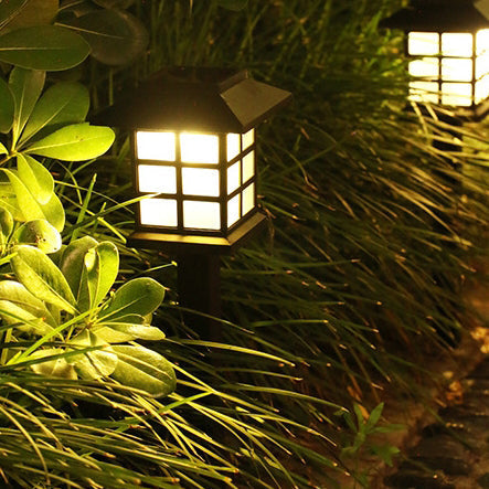 Traditional Rustic Waterproof Solar House ABS LED Outdoor Landscape Light For Garden | Stornfield
