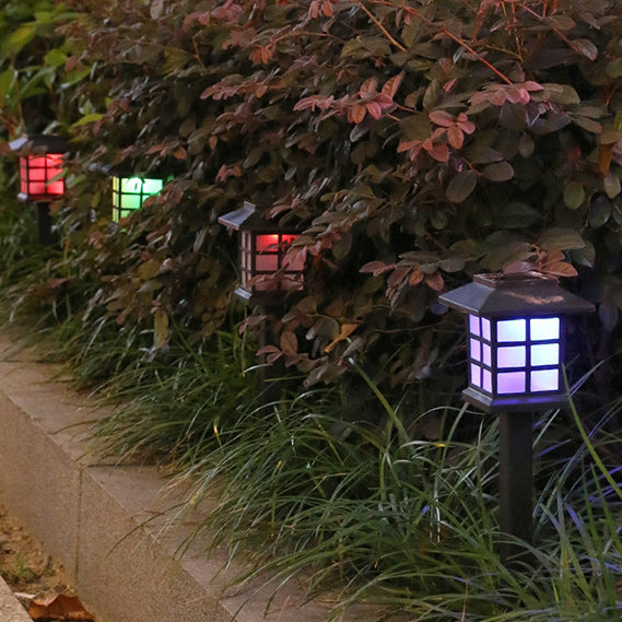 Traditional Rustic Waterproof Solar House ABS LED Outdoor Landscape Light For Garden | Stornfield
