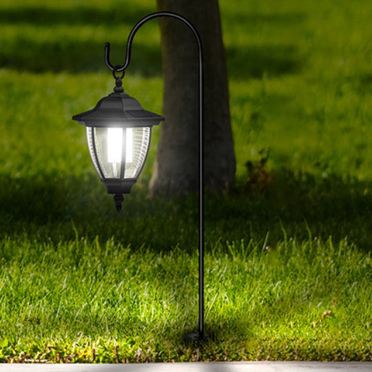 Traditional Farmhouse Waterproof Solar Lanterns Plastic Ground Plug LED Landscape Light For Garden | Stornfield
