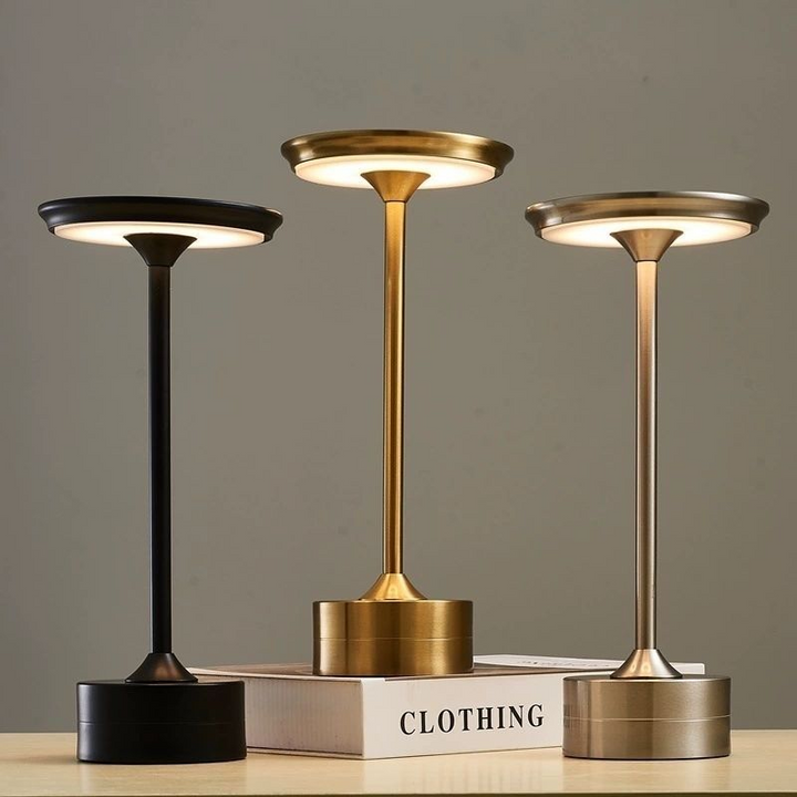 Aluminum Rechargeable Touch Dimmer Table Lamp | Stornfield