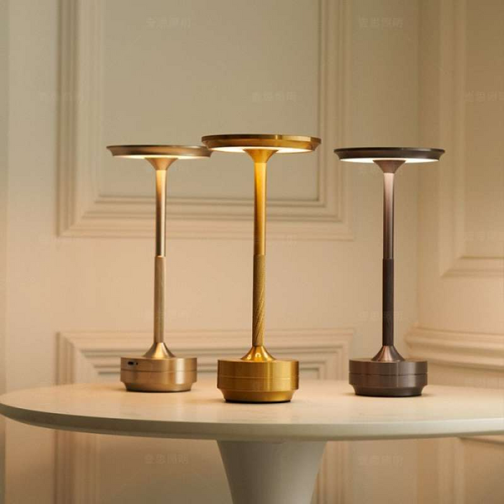 Aluminum Rechargeable Touch Dimmer Table Lamp | Stornfield