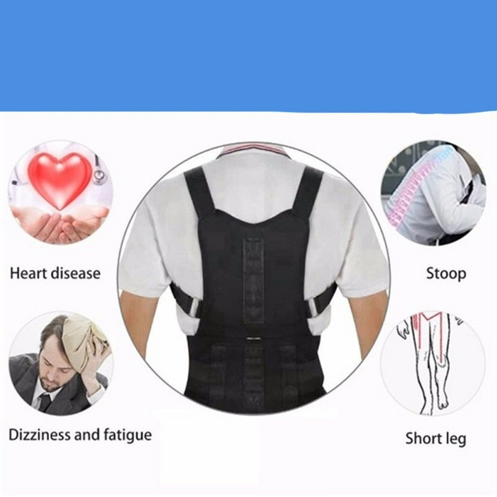 Stornfield | BackPosture Pro Magnetic Posture Brace – Support & Pain Relief for Every Day